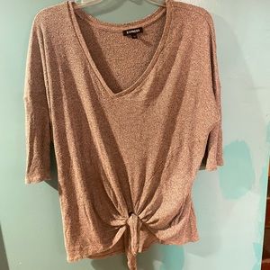 Express gray top